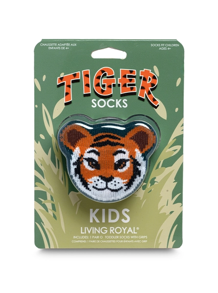 Living Royal 3D Packaged Crew Socks - Kids - Tiger