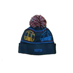 Sidetrack Sidetrack Boston MBTA Pom Pom Hat 3-7y