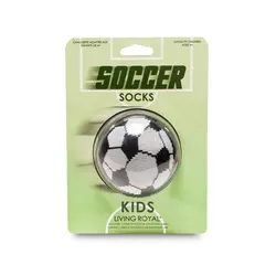 Living Royal 3D Packaged Crew Socks - Kids - Soccer Ball