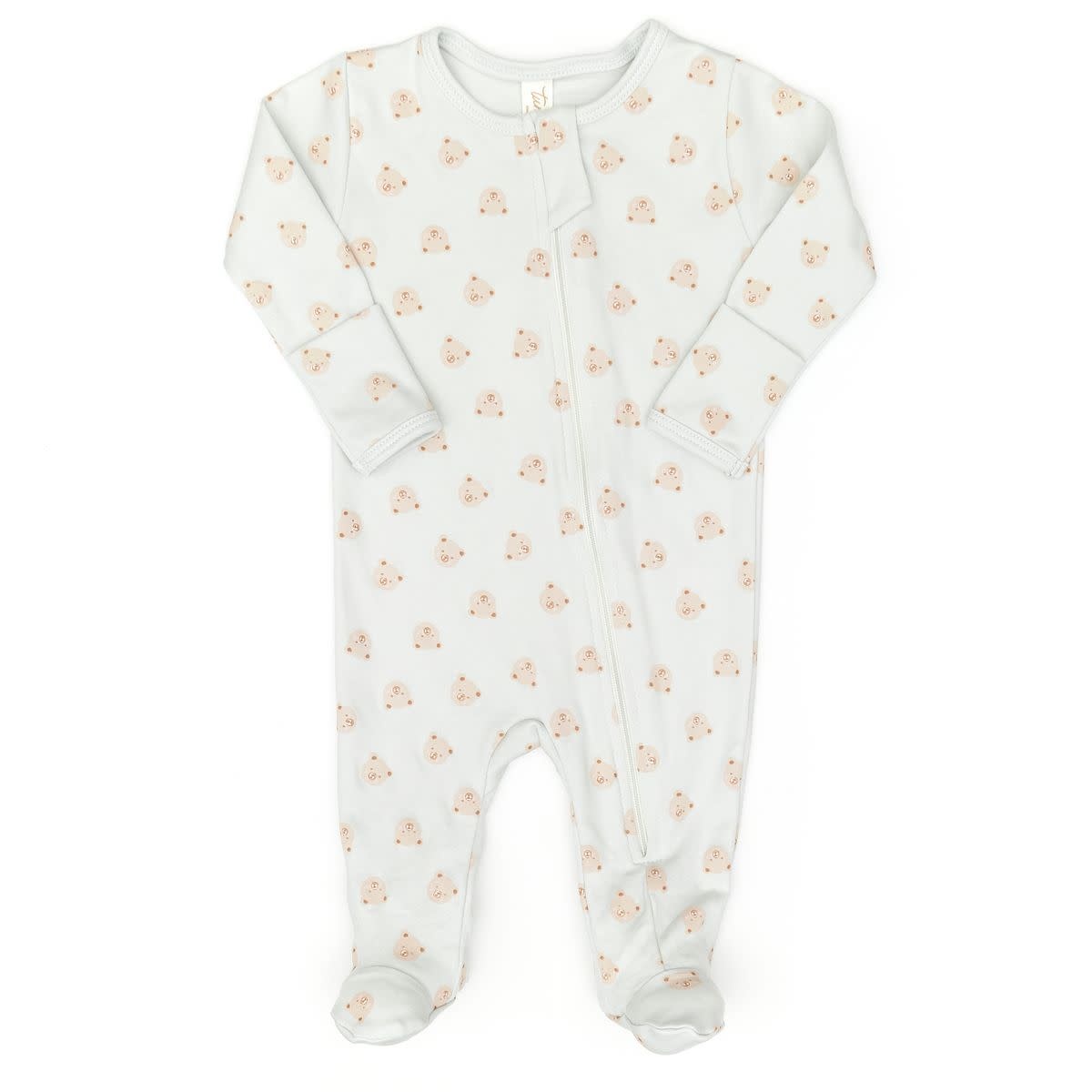 Tun Tun Tun Tun Blue Bear Double Way Zip Footie