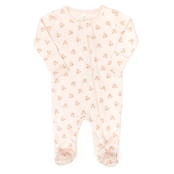 Tun Tun Tun Tun Pink Bear Double Way Zip Footie