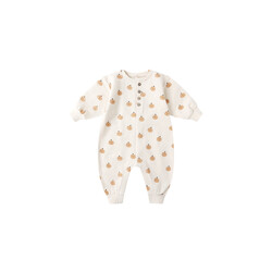 Quincy Mae Quincy Mae Smiley Pumpkins Relaxed Fleece Jumpsuit