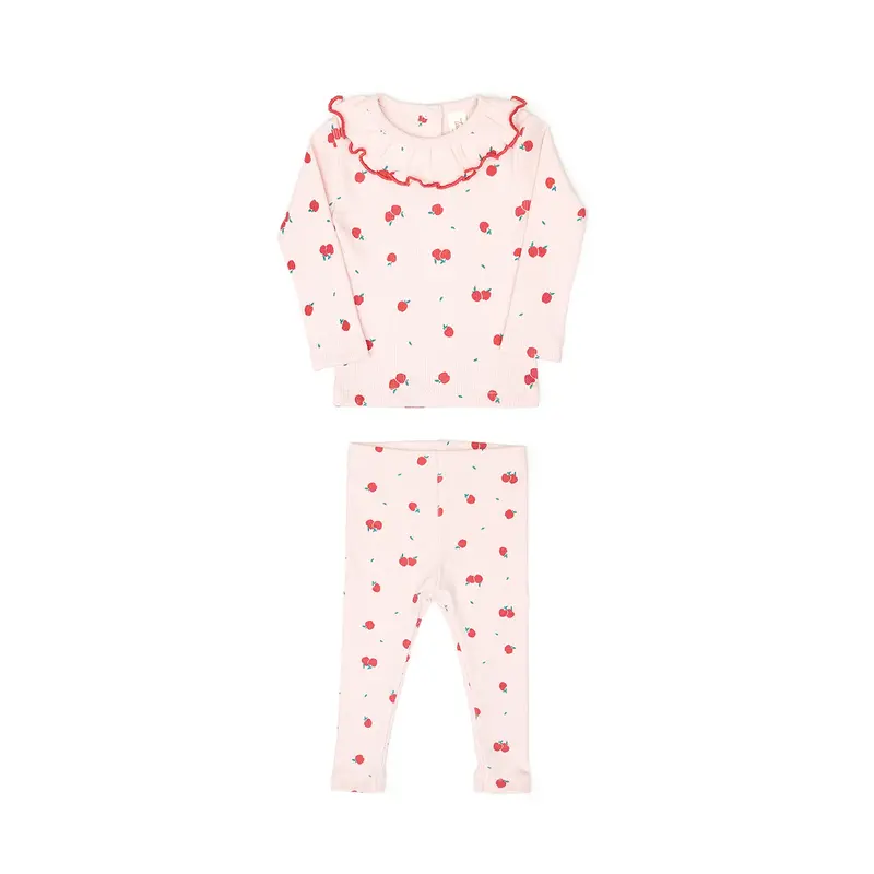 Tun Tun Tun Tun Rose Apples Ribbed Set