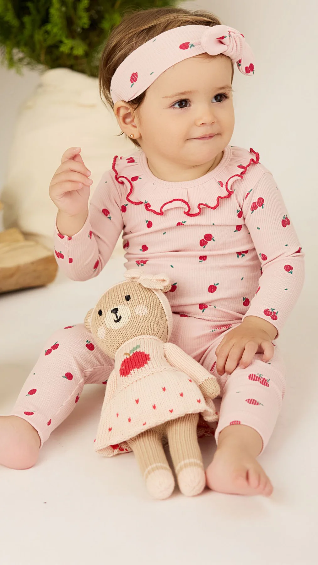 Tun Tun Tun Tun Rose Apples Ribbed Set