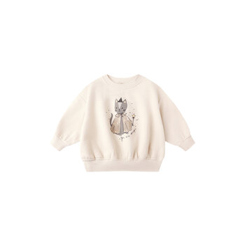 Quincy Mae Quincy Mae Cat Relaxed Fleece Sweatshirt & Pant Set