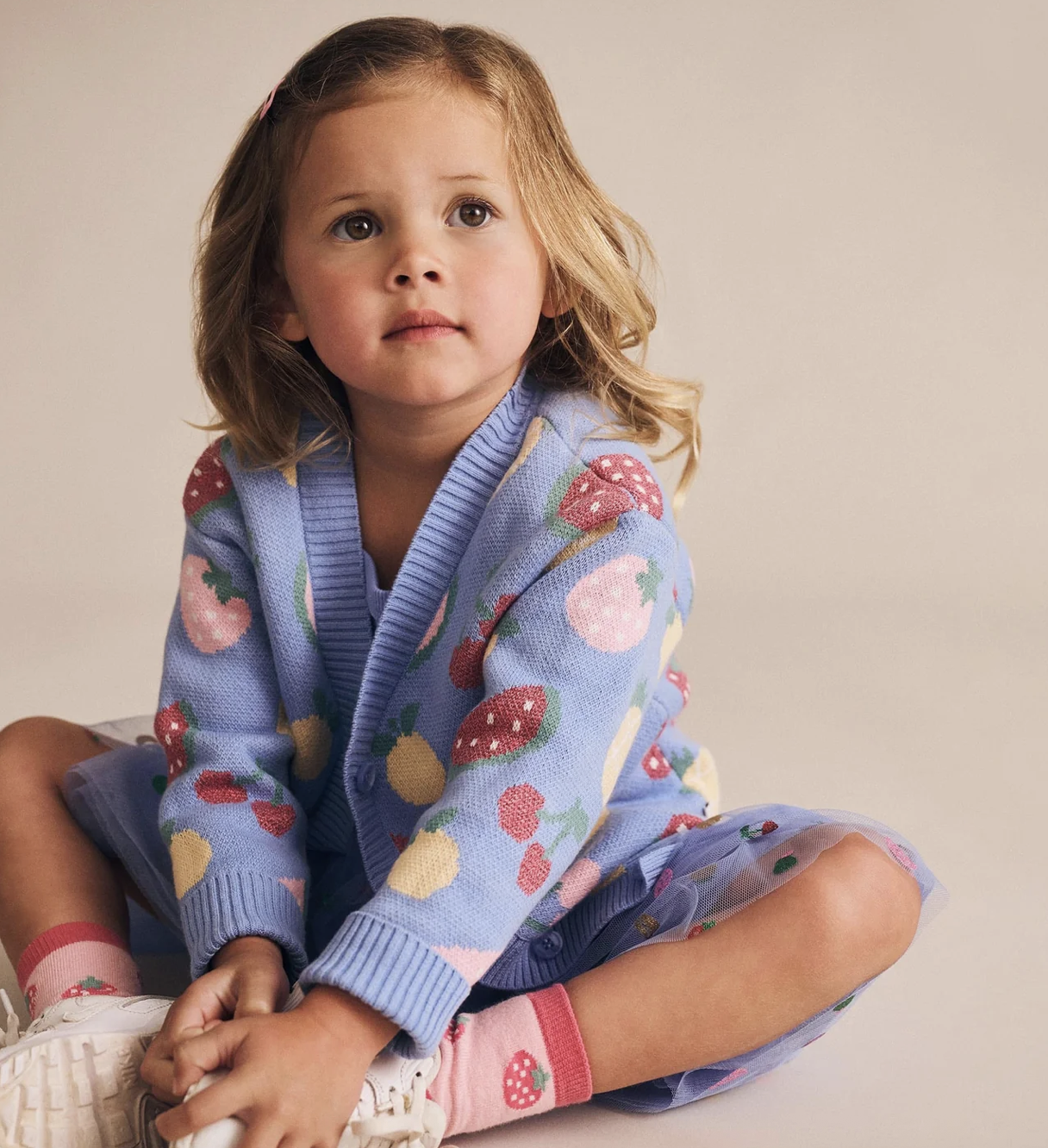 Huxbaby Huxbaby Fruit Salad Knit Cardigan