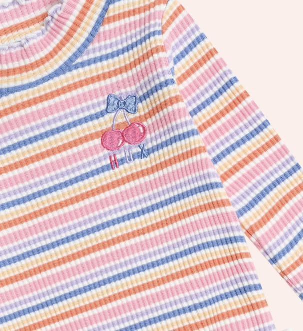 Huxbaby Huxbaby Rainbow Rib Top