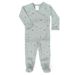 Little Noah Little Noah Little Stars Ribbed Kimono Set