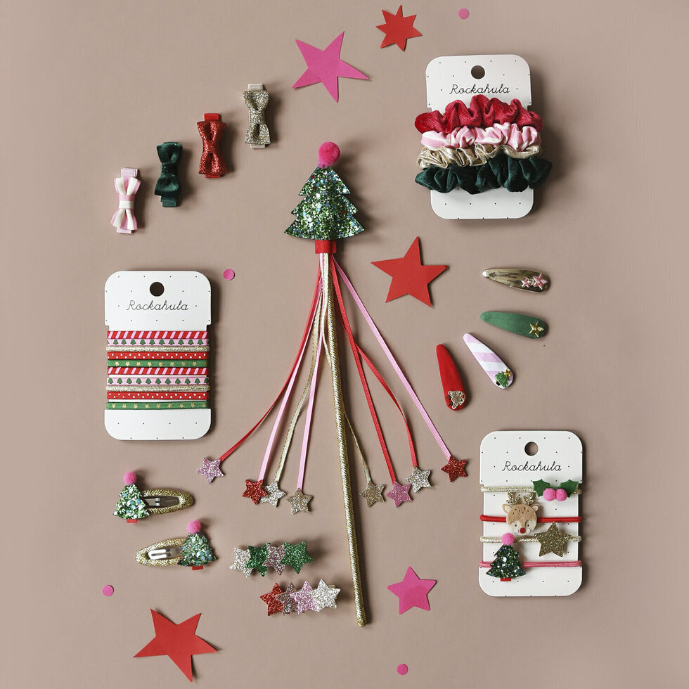 Rockahula Christmas Tree Glitter Clips