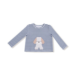 Angel Dear Angel Dear Puppy Stripes Organic Cotton Jersey