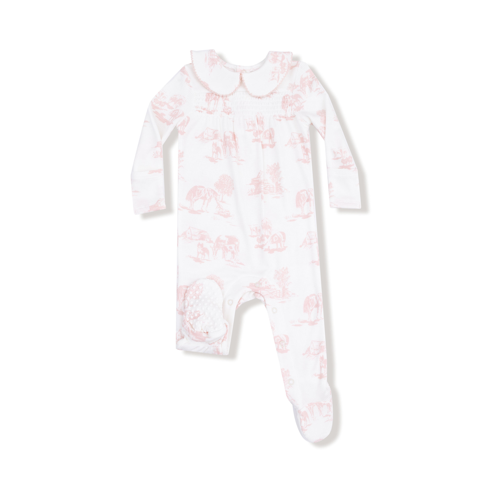 Angel Dear Angel Dear Farm Toile 2 Way Zipper Footie