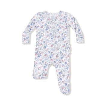 Angel Dear Angel Dear Country Girl Floral  2 Way Zipper Footie
