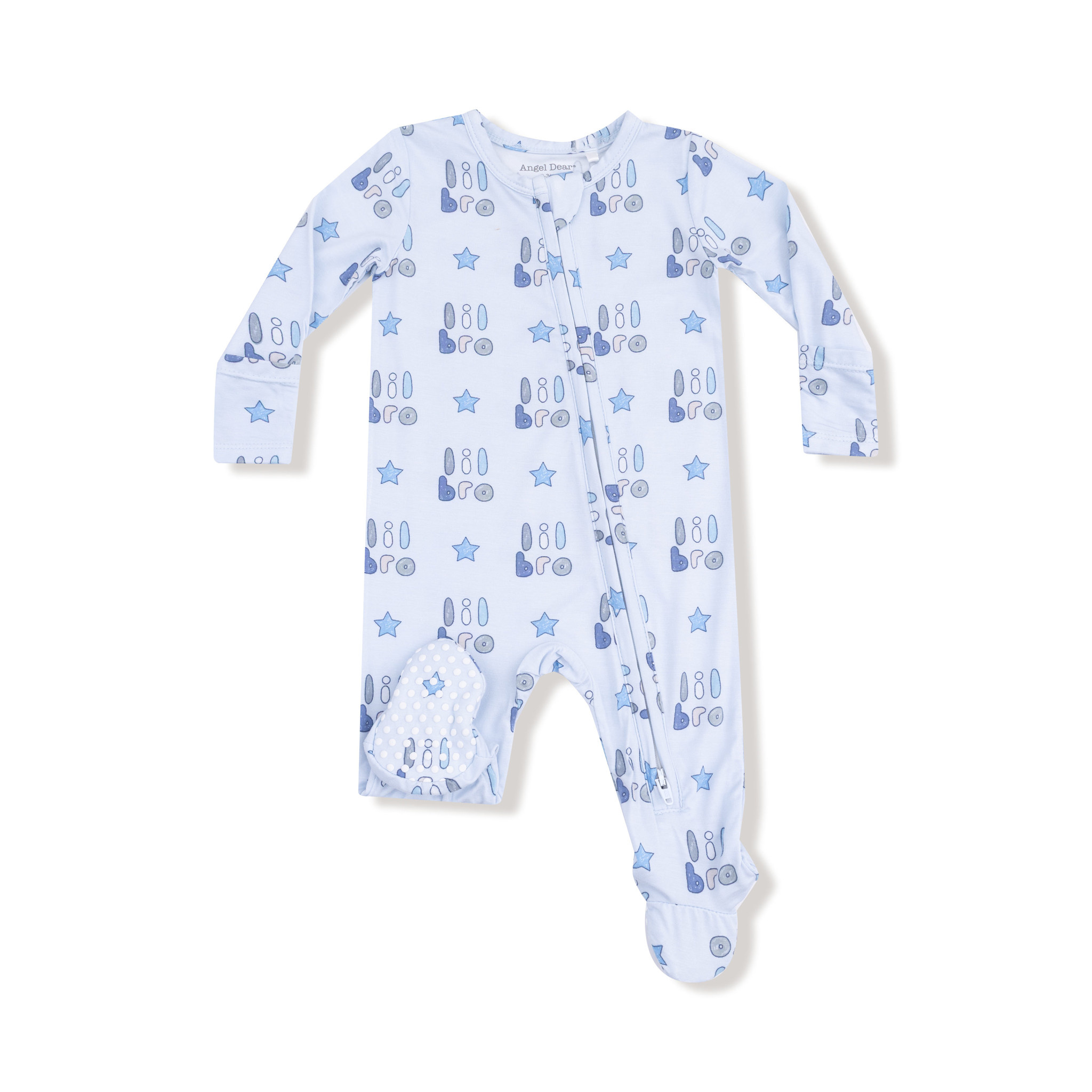 Angel Dear Angel Dear Lil Bro 2 Way Zipper Footie