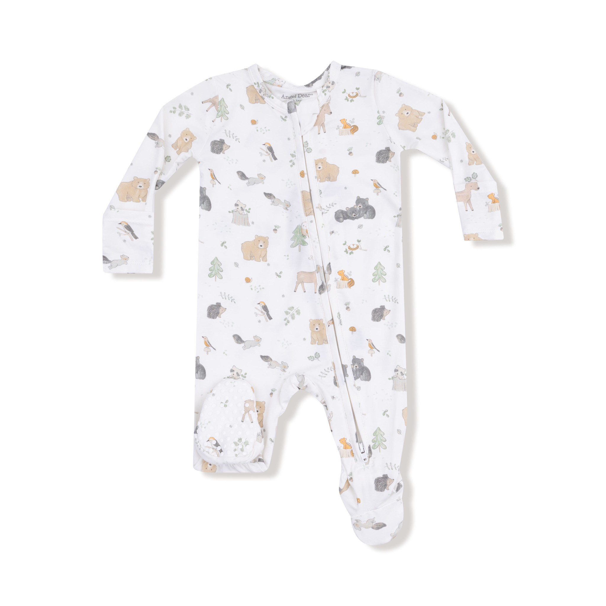 Angel Dear Angel Dear Woodland Babies 2 Way Zipper Footie