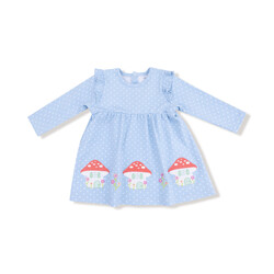 Angel Dear Angel Dear Mushroom Houses Organic Cotton Dress