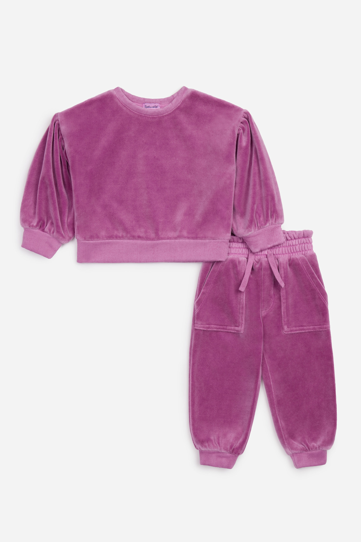 Splendid Splendid Jade Velour Jogger Set