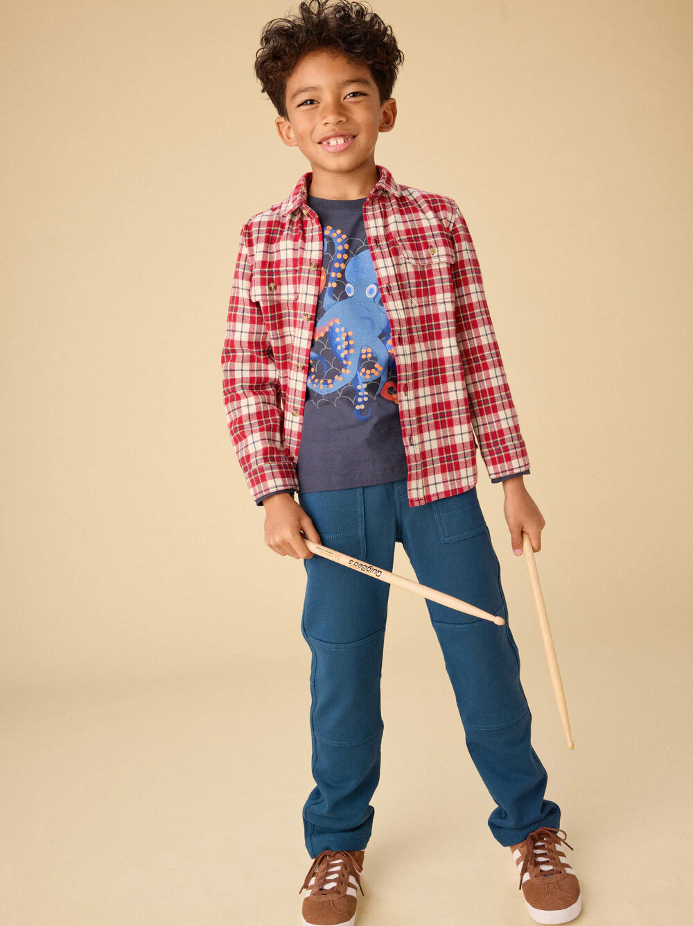 Tea Collection Tea Flannel Button Up Shirt