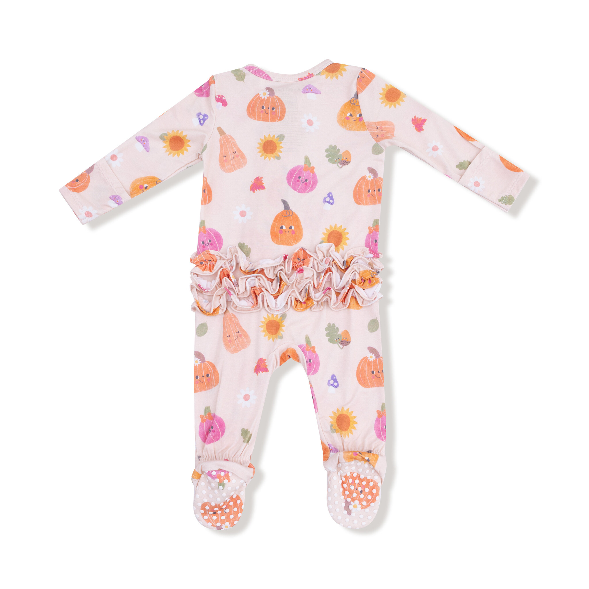 Angel Dear Angel Dear Autumn Pumpkin 2 Way Zipper Footie