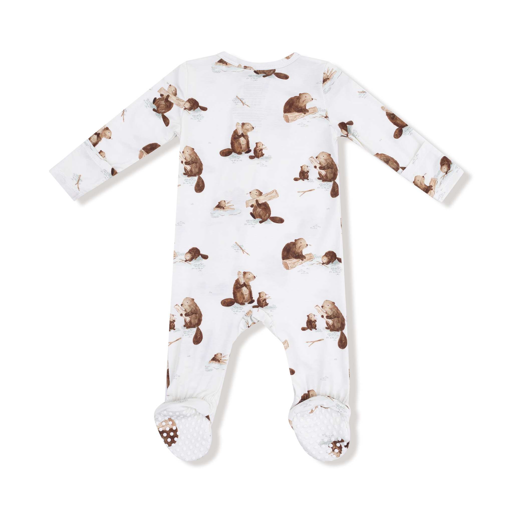Angel Dear Angel Dear Beavers 2 Way Zipper Footie