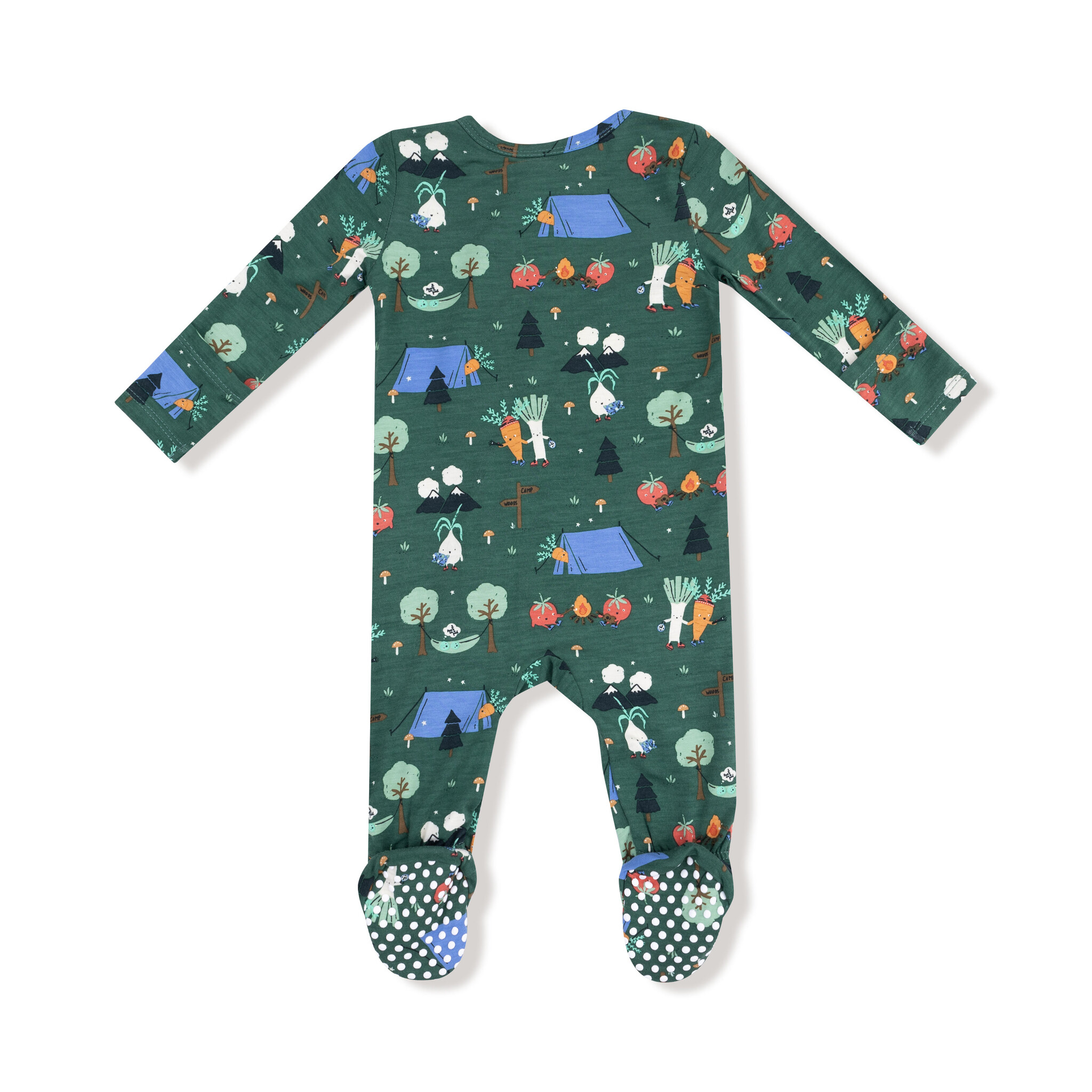 Angel Dear Angel Dear Camping Veggies 2 Way Zipper Footie