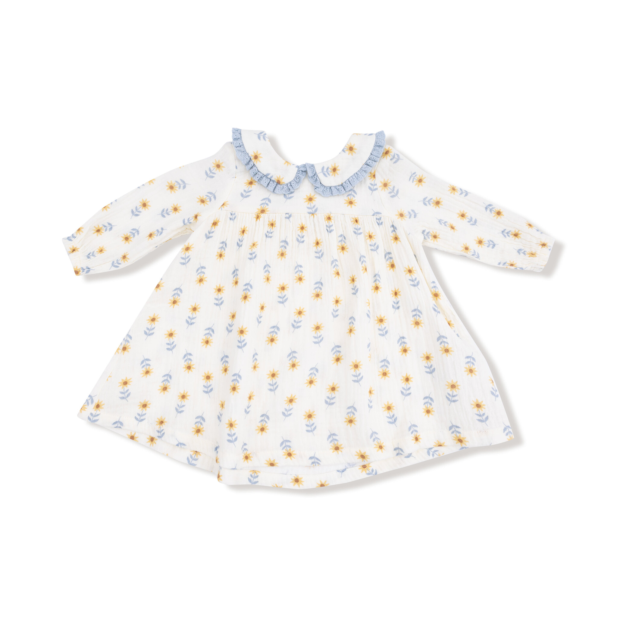 Angel Dear Angel Dear Western Sunflower Peter Pan Collar Dress w/Leggings