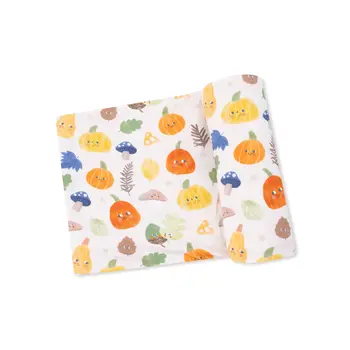 Angel Dear Angel Dear Autumn Pumpkins Swaddle Blanket