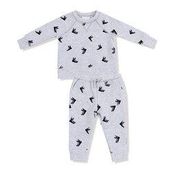 Angel Dear Angel Dear Hockey French Terry Raglan Sweatshirt & Jogger Set