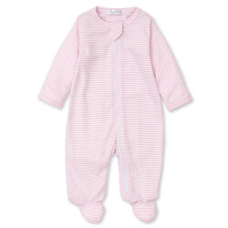 kissy kissy Kissy Kissy Stripe Zipper Footie