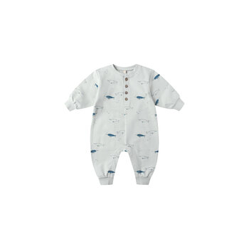 Quincy Mae Quincy Mae Narwhals Relaxed Fleece Jumpsuit