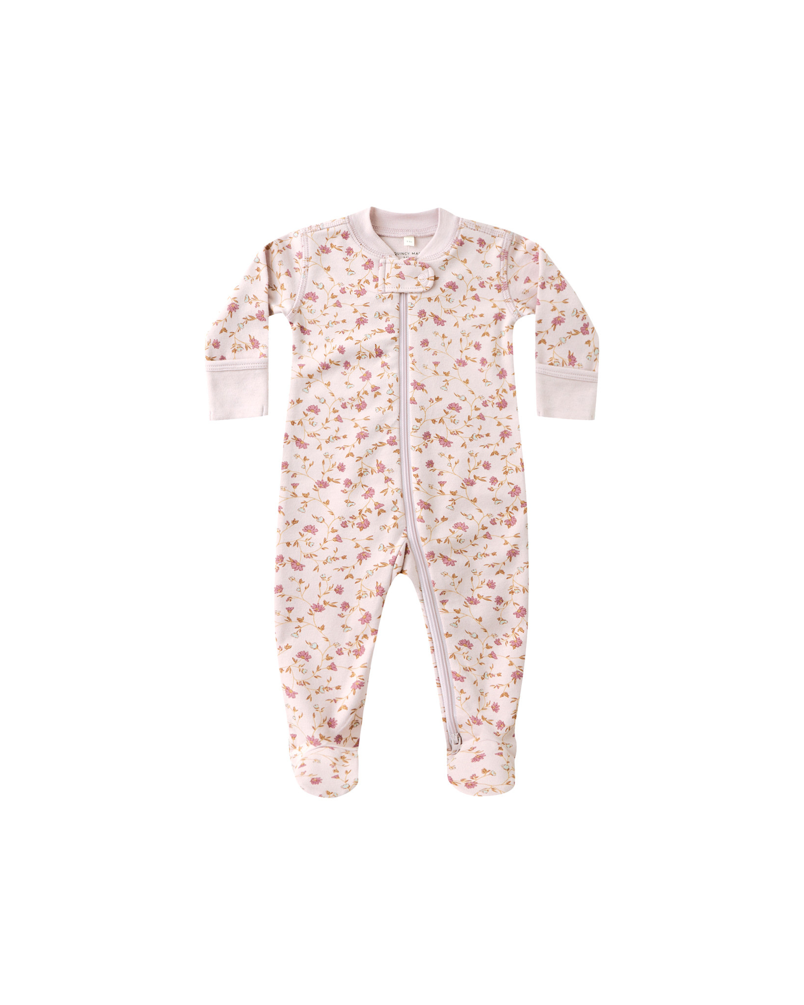 Quincy Mae Quincy Mae Garden Zip Long Sleeve Sleeper Footie