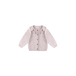 Quincy Mae Quincy Mae Ruffle Collar Cardigan