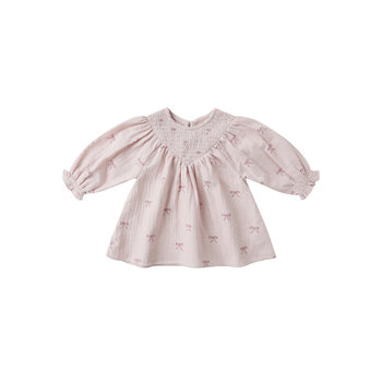 Quincy Mae Quincy Mae Bows Smocked Dress