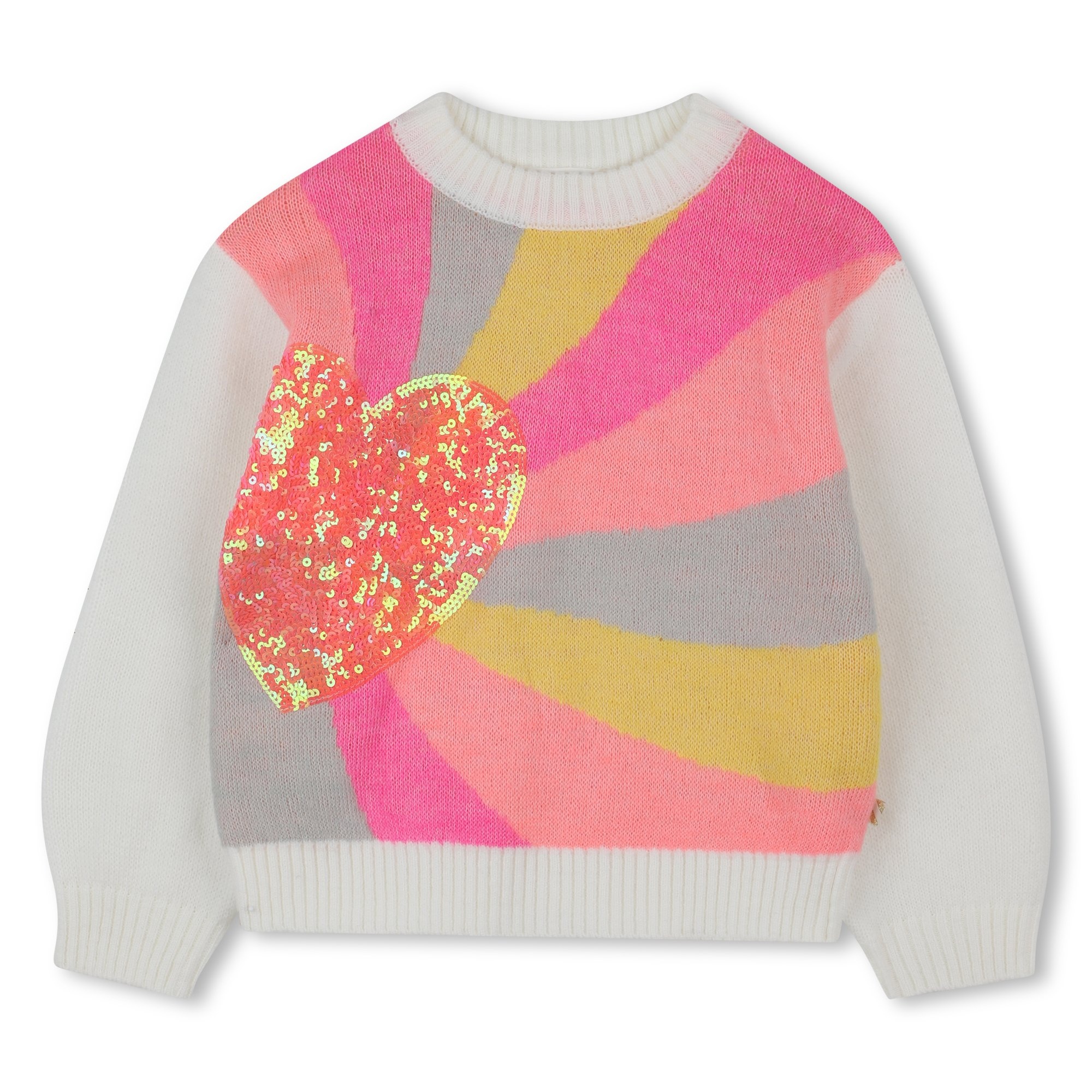 Billieblush Billieblush Rainbow Heart Sweater