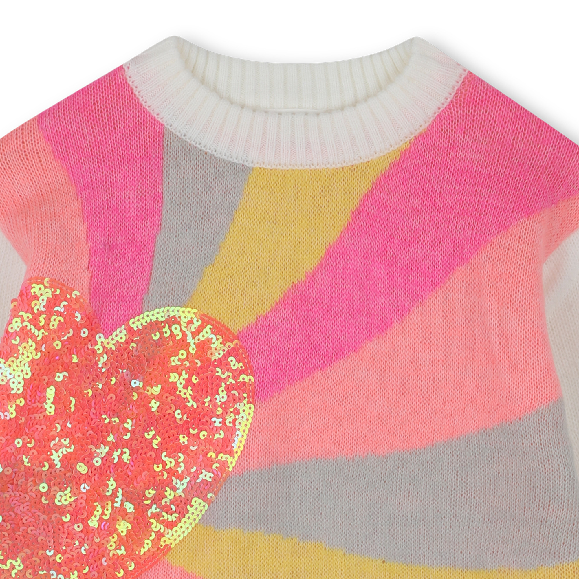 Billieblush Billieblush Rainbow Heart Sweater