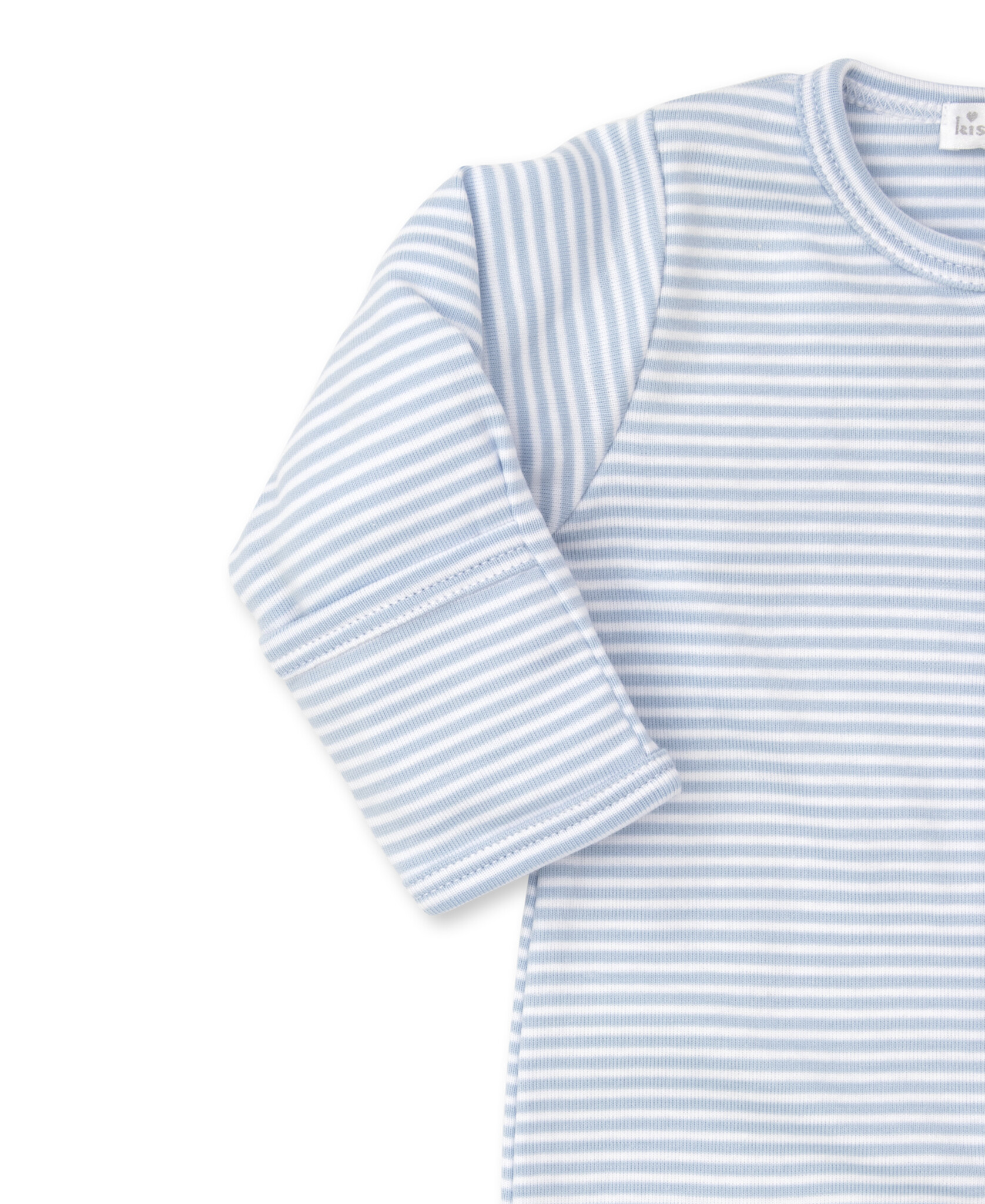 kissy kissy Kissy Kissy Stripe Zipper Footie