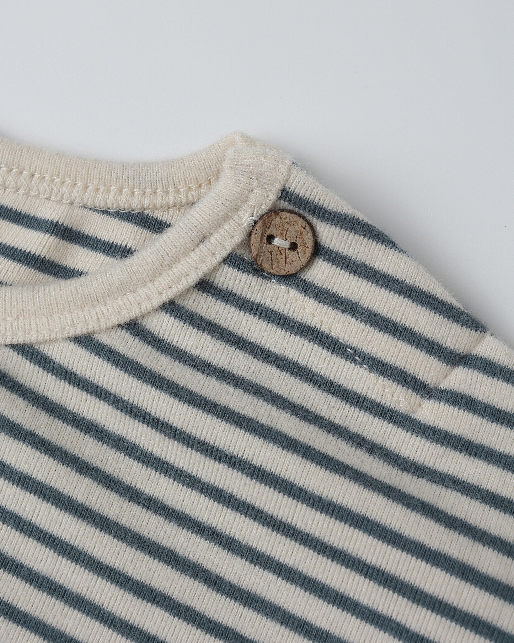 Quincy Mae Quincy Mae Ocean Micro Stripe Set