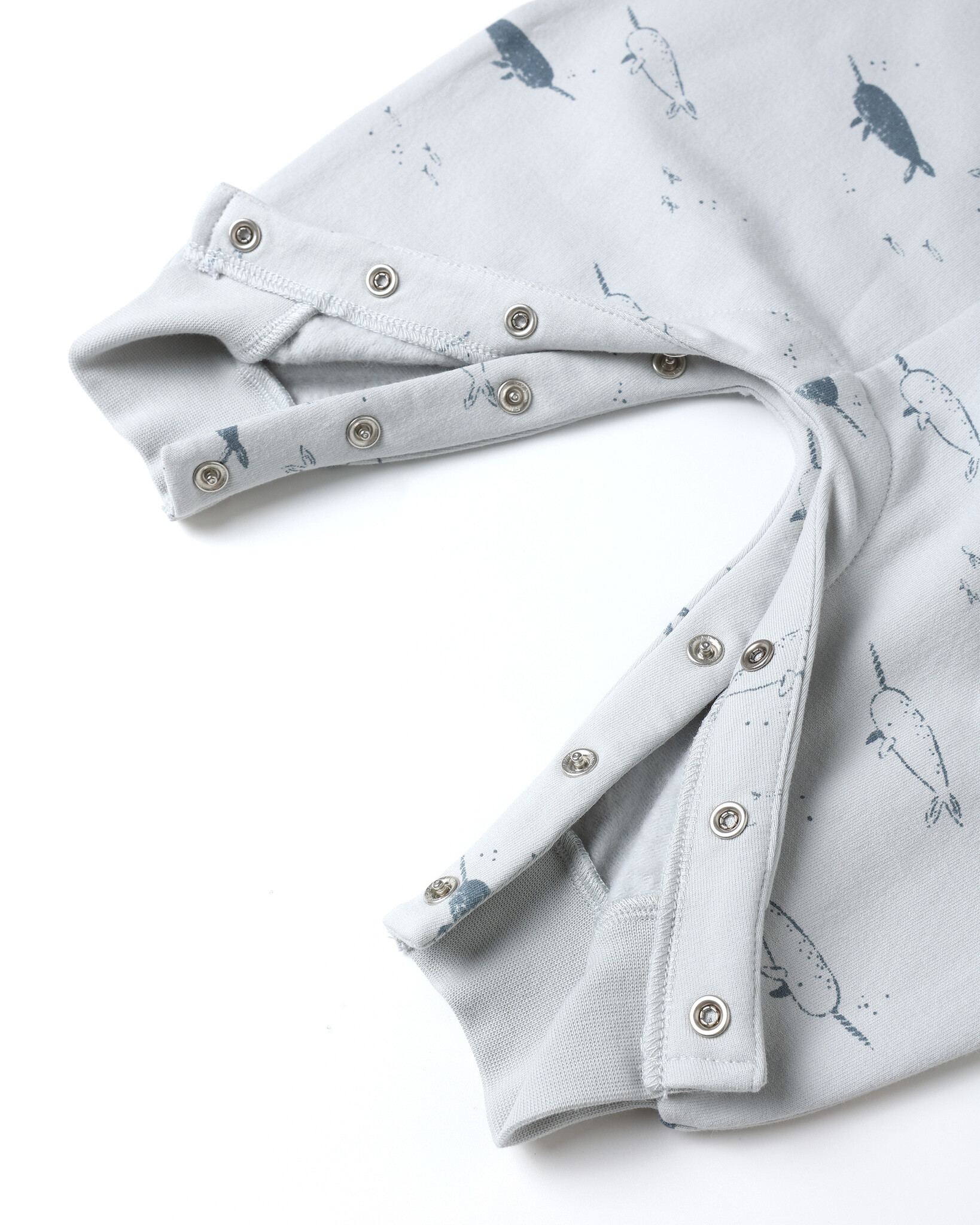 Quincy Mae Quincy Mae Narwhals Relaxed Fleece Jumpsuit