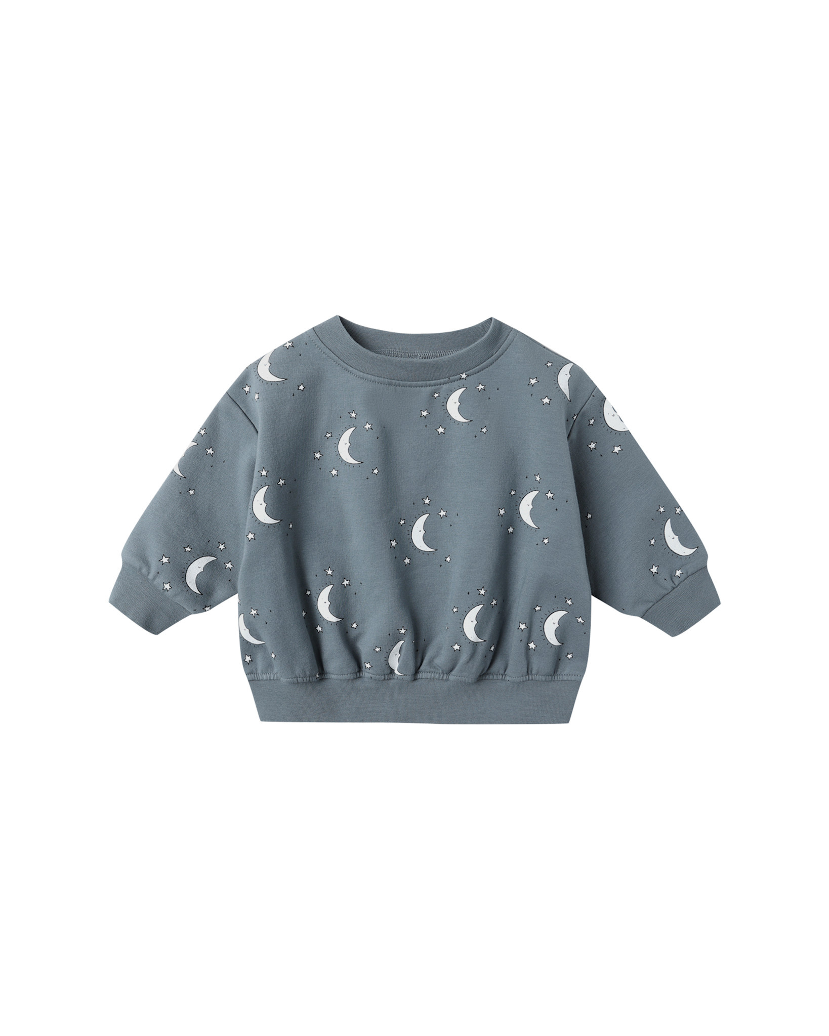 Quincy Mae Quincy Mae Silver Moons Relaxed Fleece Sweatshirt