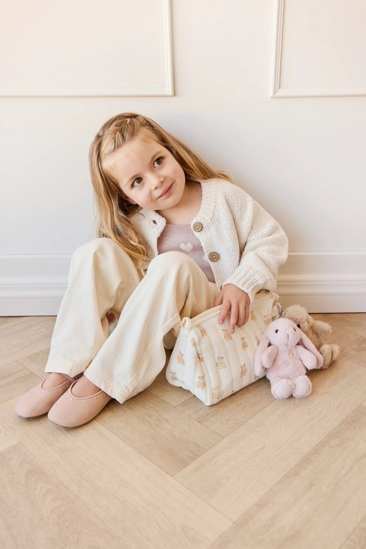 Jamie Kay Jamie Kay Snuggle Bunnies - Penelope Keyring - Blossom