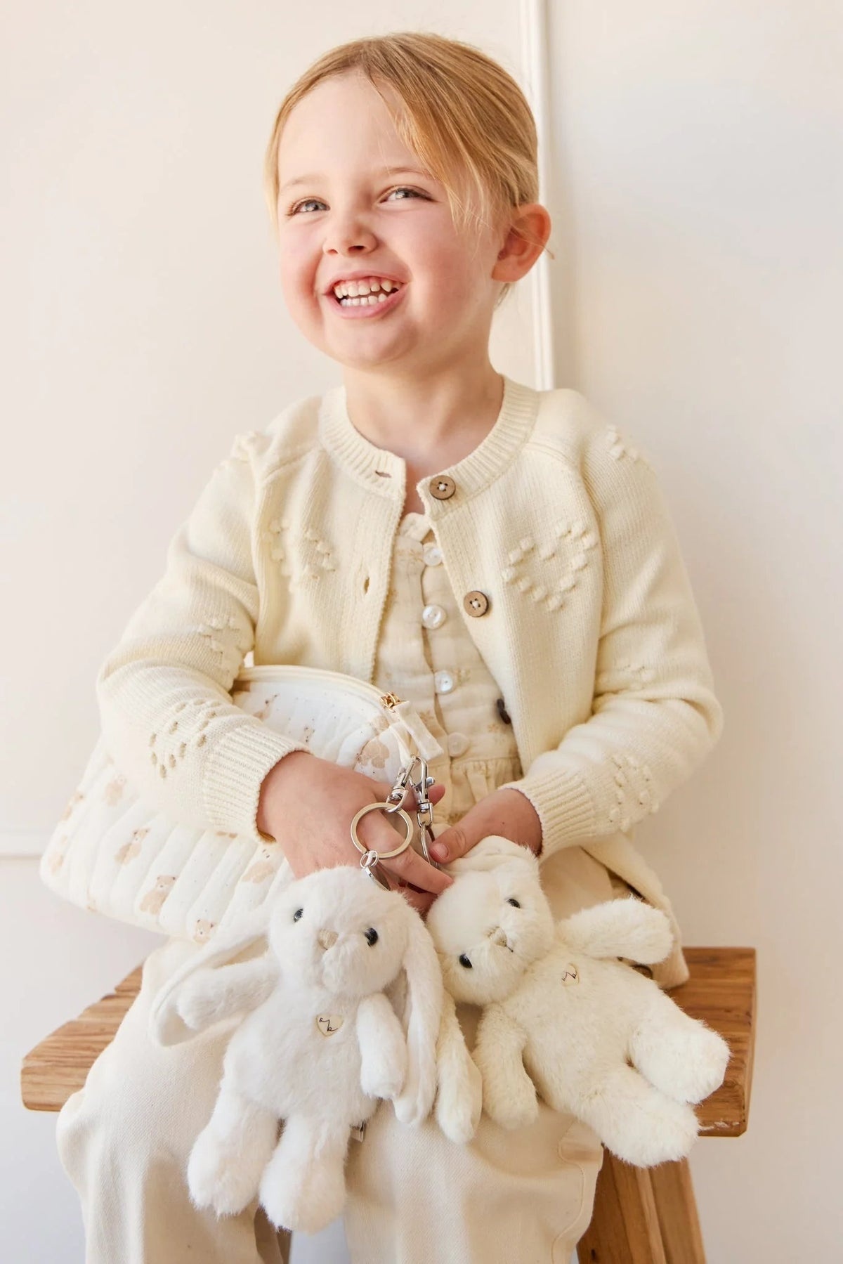 Jamie Kay Jamie Kay Snuggle Bunnies - Penelope Keyring - Sunshine