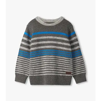 Hatley Hatley Speckle Stripe Crew Neck Sweater
