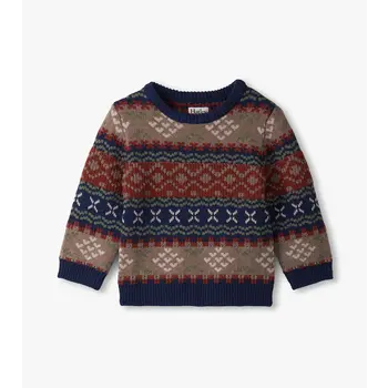 Hatley Hatley Vintage Fair Isle Crew Neck Sweater