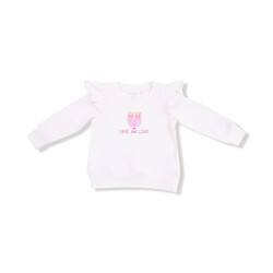 Angel Dear Angel Dear Hanukkah Ruffle Shoulder Sweatshirt