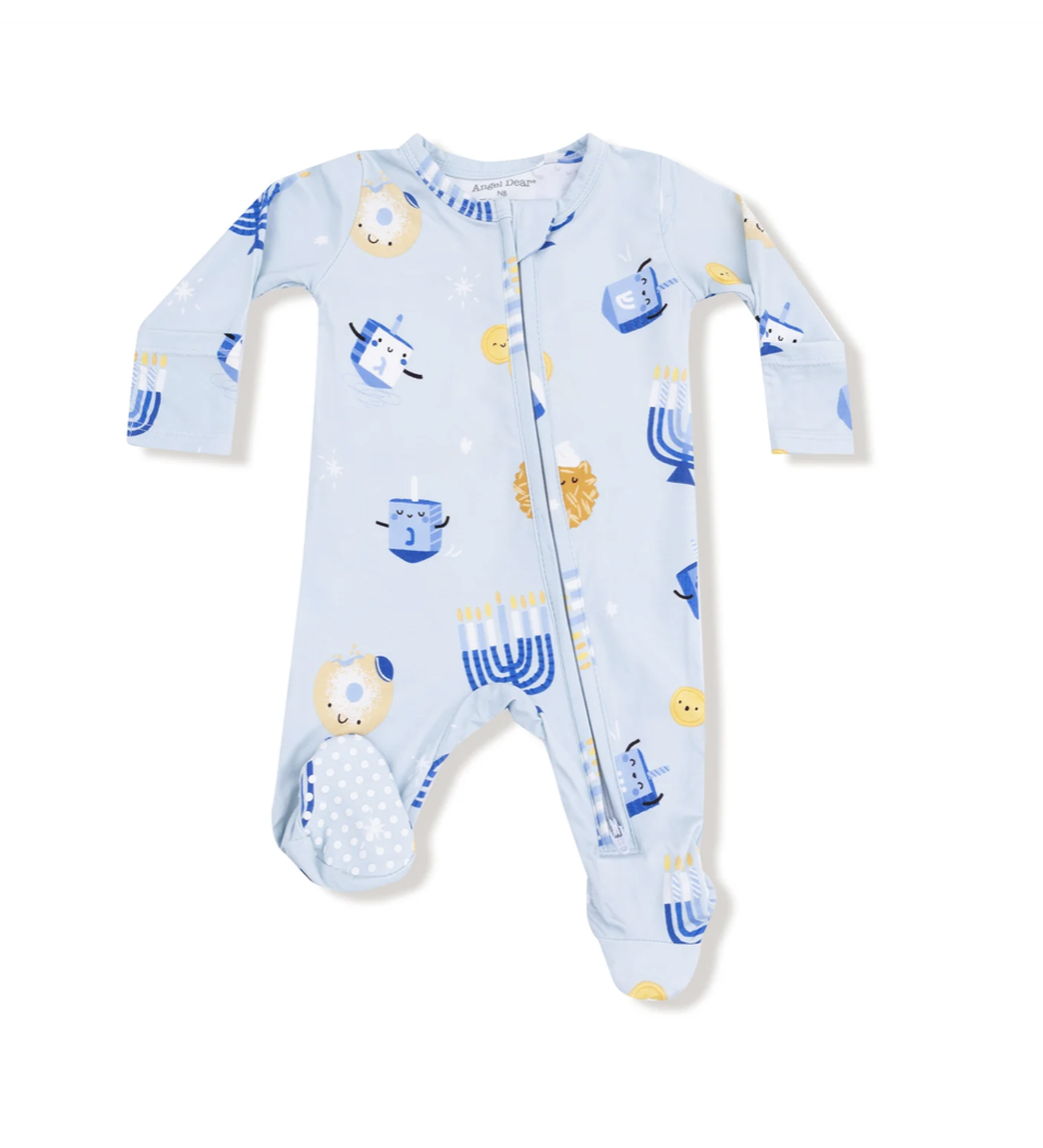 Angel Dear Angel Dear Hanukkah 2 Way Zipper Footie
