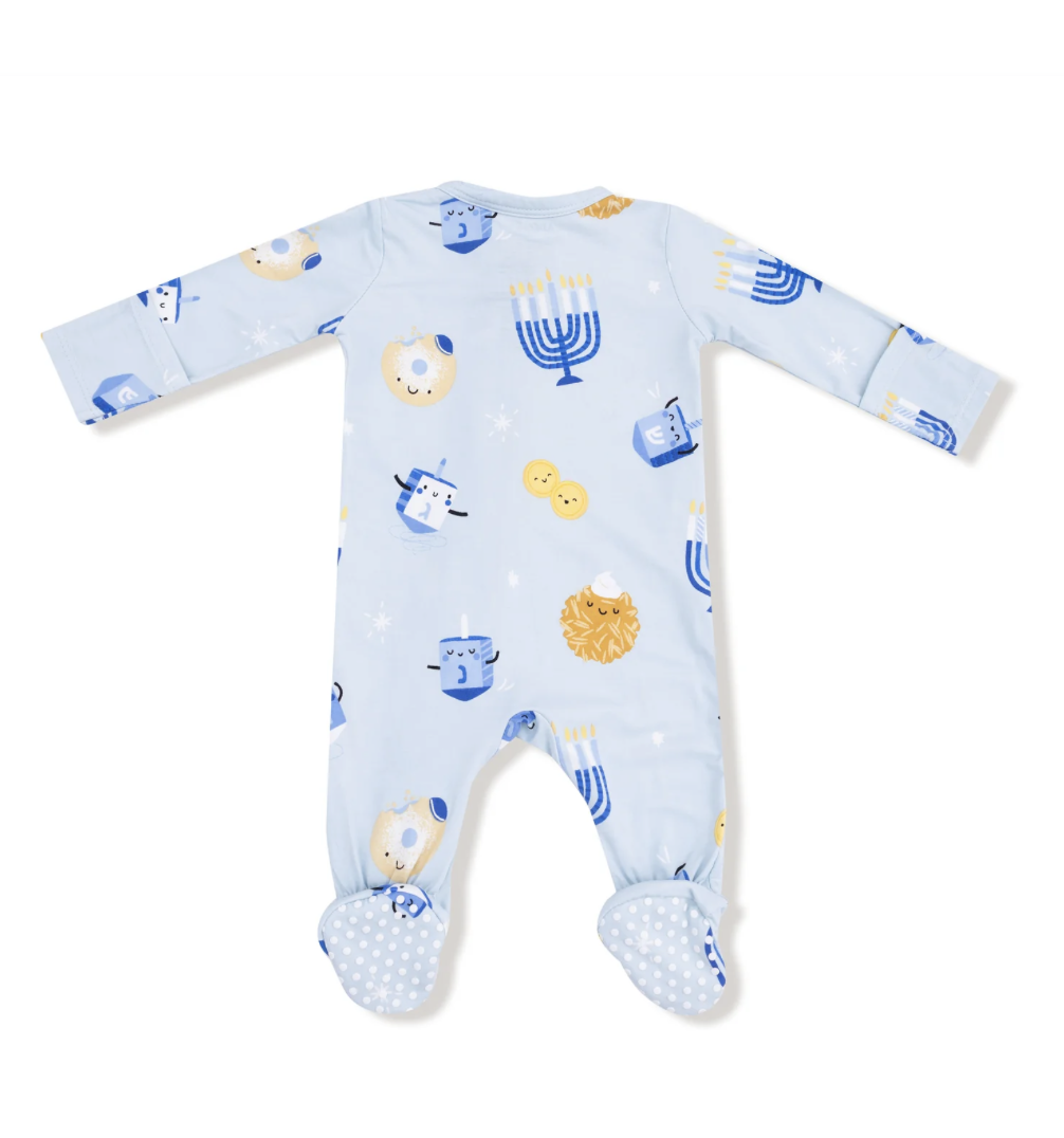 Angel Dear Angel Dear Hanukkah 2 Way Zipper Footie