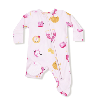 Angel Dear Angel Dear Hanukkah 2 Way Zipper Footie