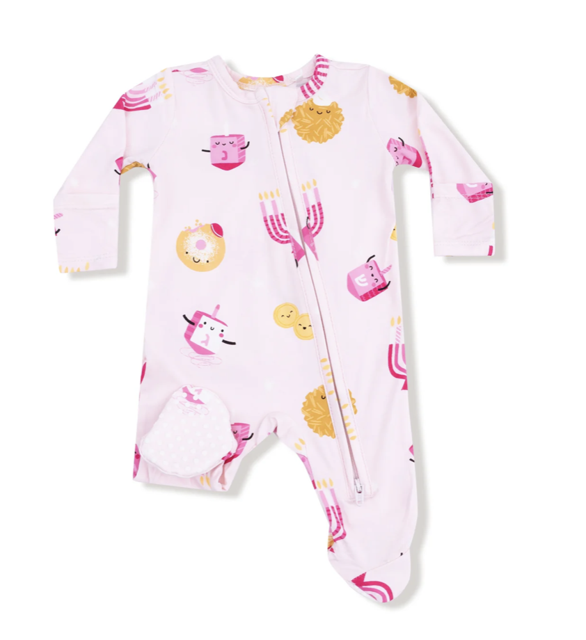 Angel Dear Angel Dear Hanukkah 2 Way Zipper Footie