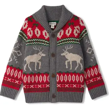 Hatley Hatley Winter Elk Shawl Collar Cardigan