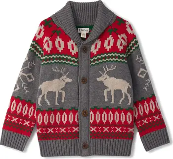 Hatley Hatley Winter Elk Shawl Collar Cardigan