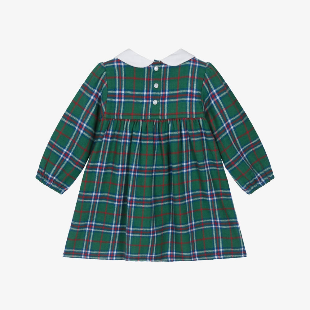 Hatley Hatley Holiday Plaid Puff Sleeve Pinafore